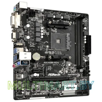 Материнская плата ASRock AB350M-HDV картинка 3
